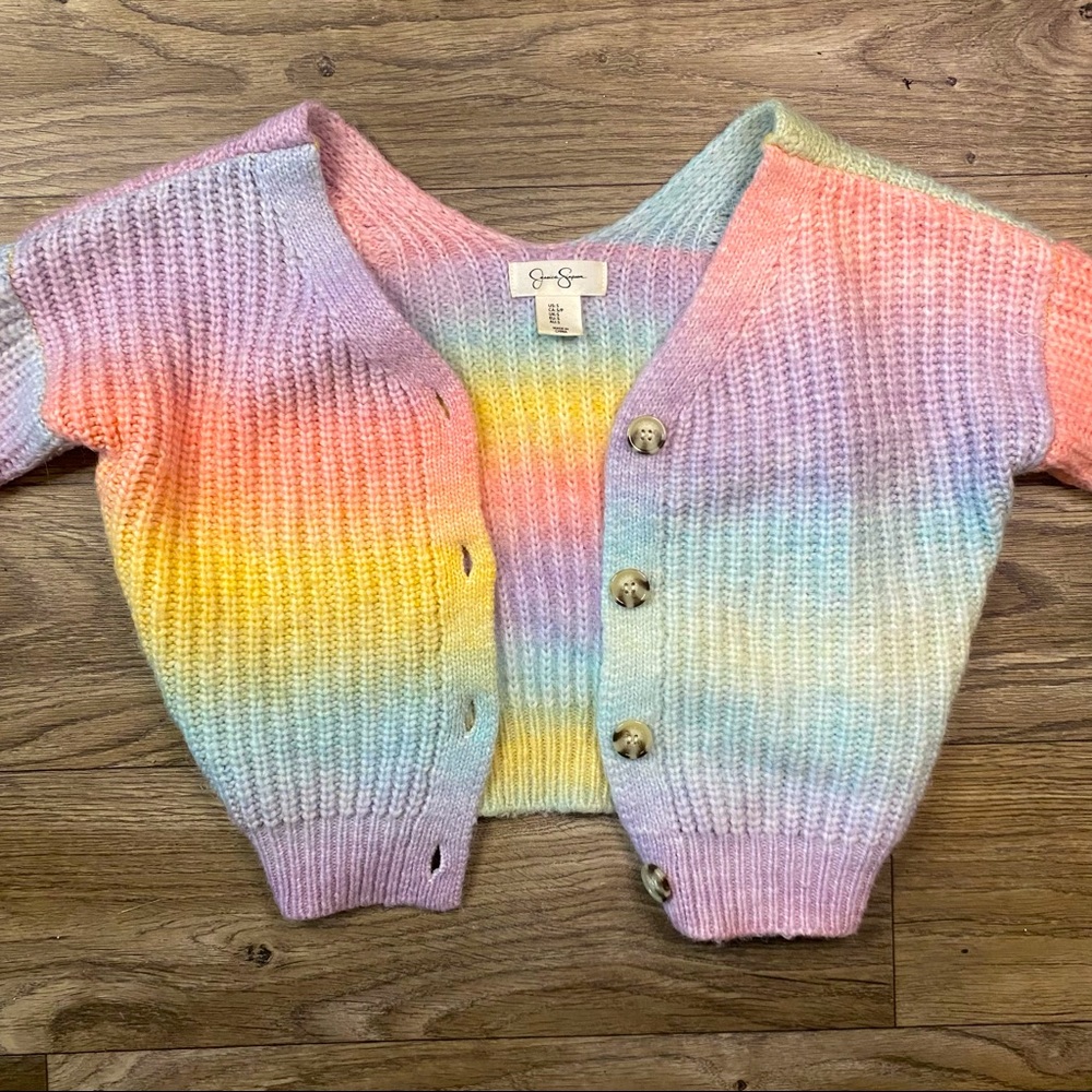 Jessica Simpson Rainbow Knit Cardigan